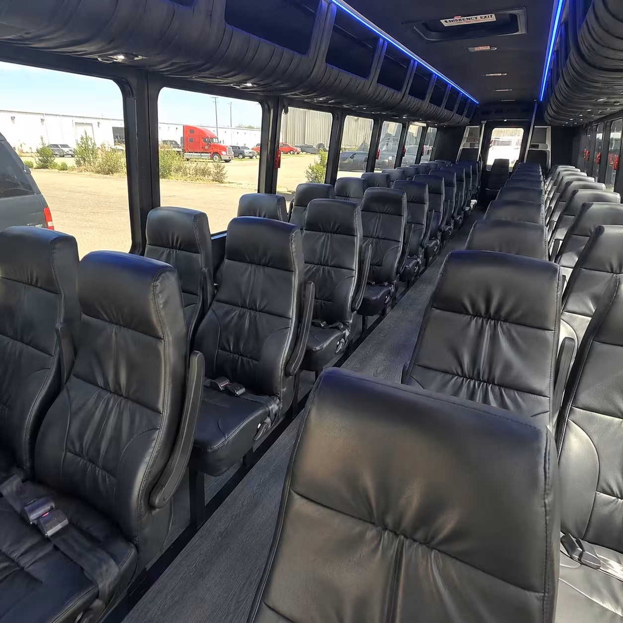 25 passenger minibus interior