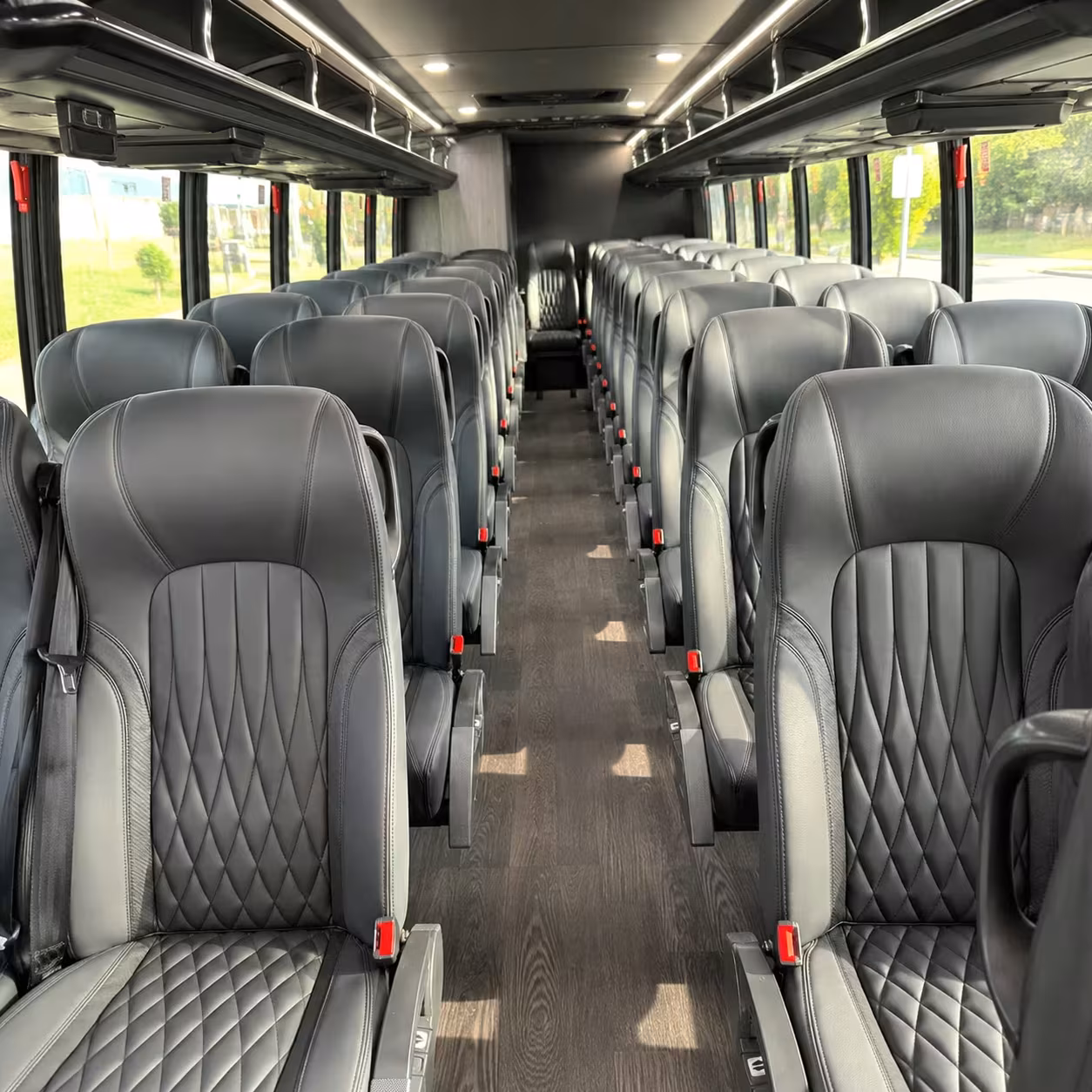 28 passenger minibus interior